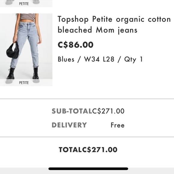 TopShop Mom Jeans - petite - Picture 7 of 7